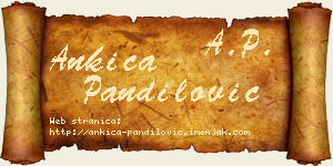 Ankica Pandilović vizit kartica